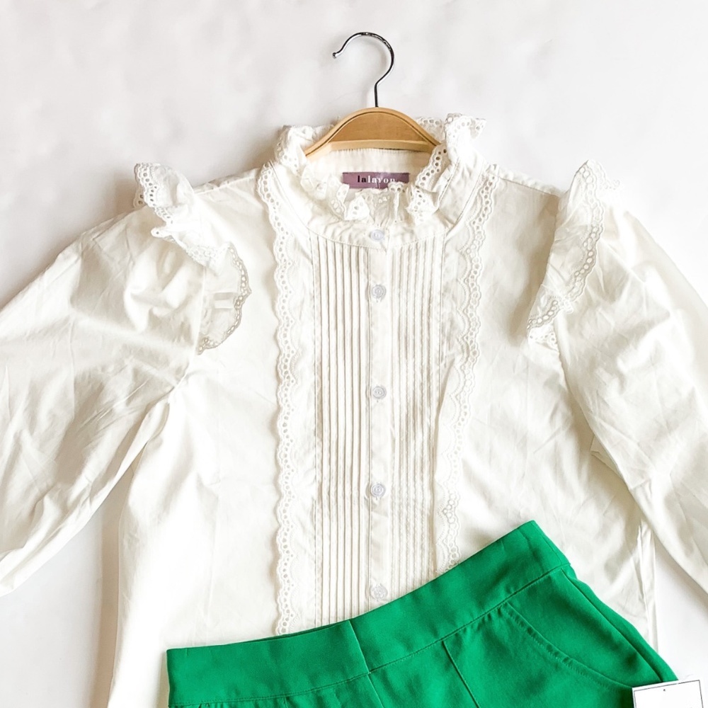 Pretty in Pleats Detail Top